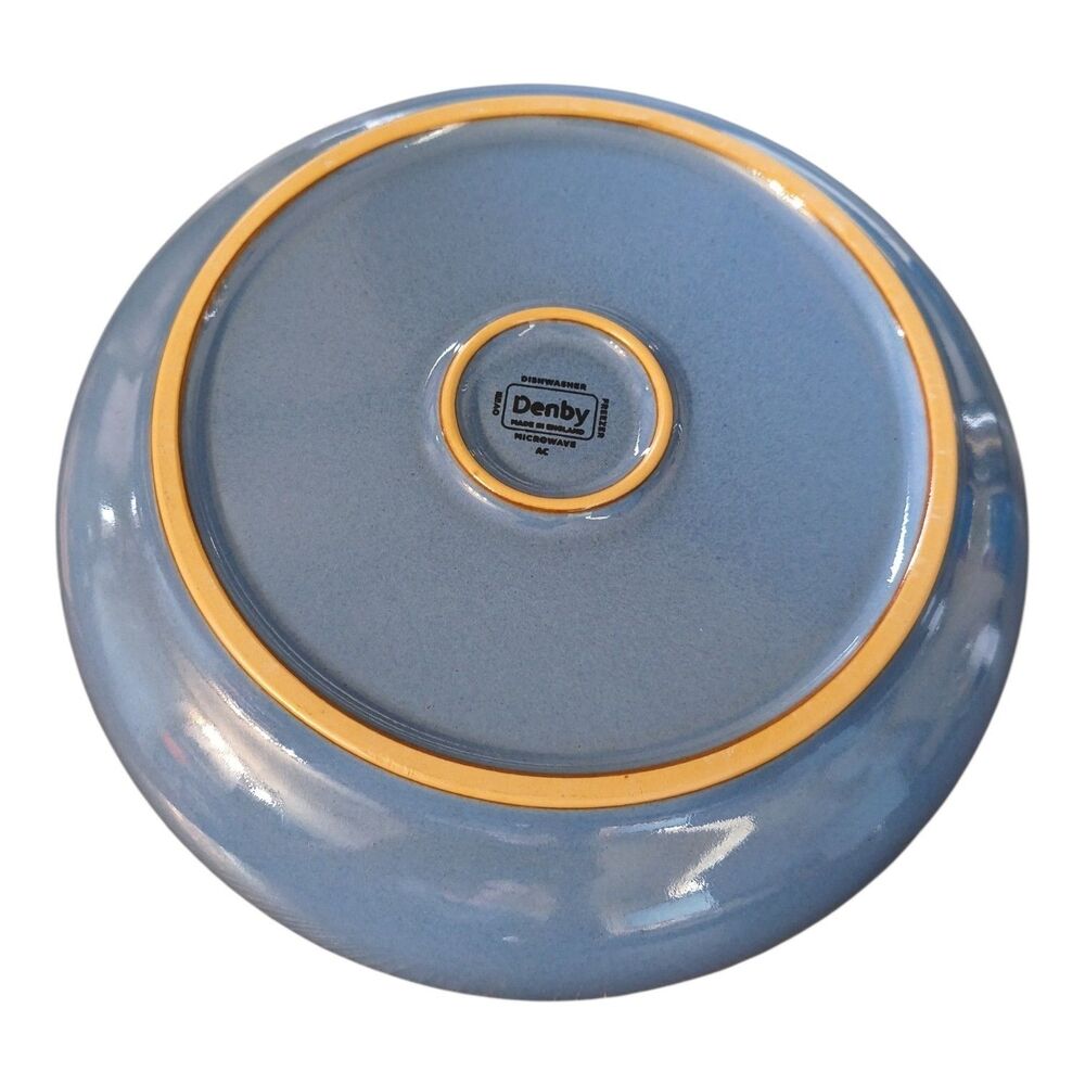Denby Heritage Fountain Blue All Purpose Bowl 9.5 X 2.5" New England - Picture 2 of 3
